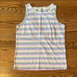 Pact Striped Cotton Tank Top